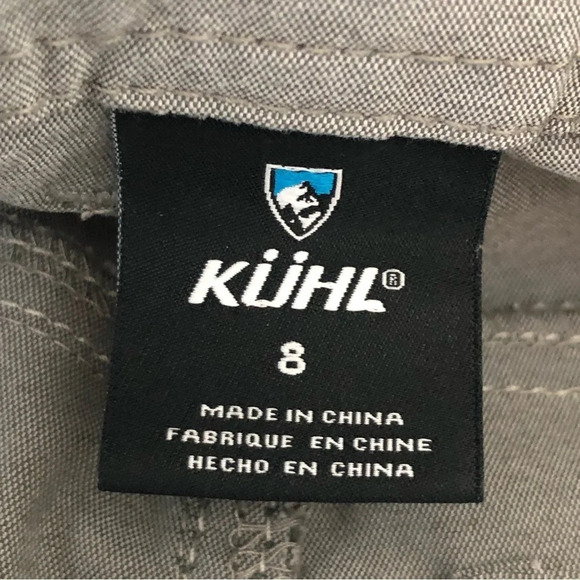 Kuhl Womens size 8 Cropped Stretch Pants Active Camping Hiking Green Gray zipper - Picture 3 of 9